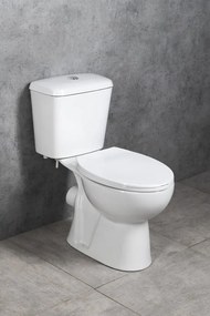 Aqualine Aqualine, JOSE WC kombi, dvojtlačítko 3/6l, zadný odpad, biela, PS8812