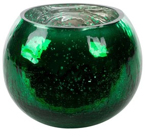 Dekoratívna sklenená nádoba VERRE 15x11 cm zelená