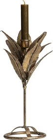 Svietnik v tvare listov v zlatej farbe BePureHome, výška 32 cm