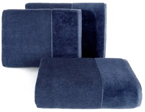 BAVLNENÝ UTERÁK LUCY11 70X140 CM TMAVOMODRÁ