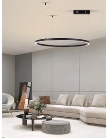 Immax NEO 07215L-LED Stmievateľný luster na lanku FINO 60W/230V 80cm čierna Tuya+DO