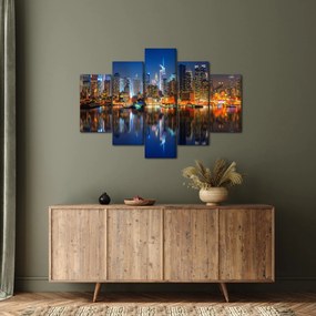 Obraz Manhattanu v noci (150x105 cm)