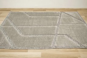 Koberec Shaggy Lula Soft IM89A geometrický / trojuholníky, sivý
