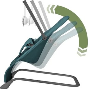 Detské hojdacie kreslo Moon 10 zelené