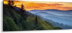 Obraz - Červánky v horách (120x50 cm)