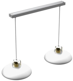 Brilagi - Luster na lanku FLAMENGO 2xE27/60W/230V biela