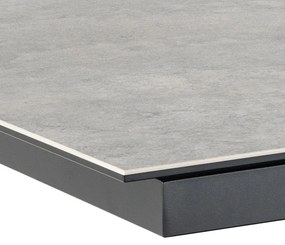 Actona Rozkladací jedálenský stôl Heaven 168/210 - sivá / čierna