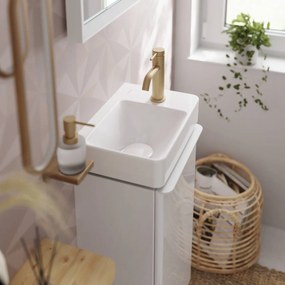 Hansgrohe Tecturis S, páková umývadlová batéria 80 CoolStart EcoSmart+ s odtokovou súpravou, kartáčovaný bronz, HAN-73302140