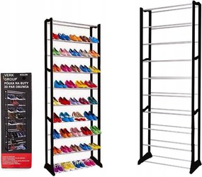 Verk Skladací botník Rack, 30 párov, čierna, 15206_CZ