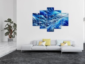 Obraz – Ryby vo vlnách (150x105 cm)