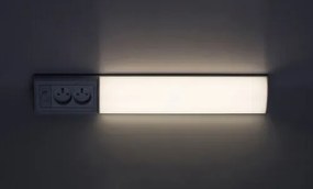 Rabalux BATH 2E LED podlinkové svietidlo s vypínačom a 2x zásuvkou, 50 cm