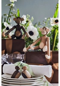 Soška z masívneho dubového dreva Kay Bojesen Denmark Monkey