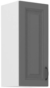 Kuchynská skrinka Stilo dustgrey/biely 30g/72 1f