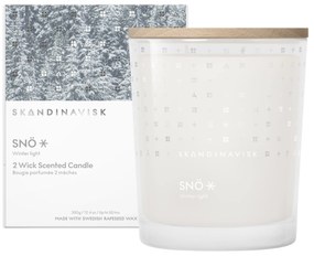 SKANDINAVISK Vonná sviečka v skle SNÖ (sneh) 350 g