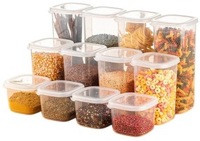 Plastové dózy v súprave 12 ks na potraviny Fresco – Hermia