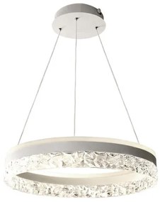 LED Stmievateľný luster na lanku LED/80W/230V 3000-6500K biela + diaľkové ovládanie