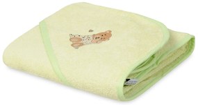 Babymatex Osuška s kapucňou MAXI 100x100 cm - Zelená