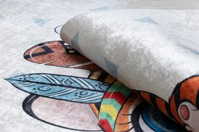 Dywany Łuszczów Detský kusový koberec Bambino 1960 Tiger indian white - 140x190 cm