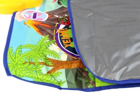 LEAN Toys Tanečná podložka s motívom dinosaura 90 cm x 86 cm