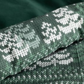 VIANOČNÉ RENFORCÉ OBLIEČKY CLOVER 200X220 CM, 2 KS 70X80 CM VZOROVANÉ