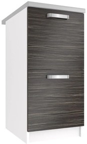 Kuchynská skrinka Belini spodná 40 cm eben kráľovský s pracovnou doskou  TOR SD2-40/0/WT/HK/0/U