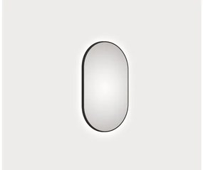 LED zrkadlo do kúpeľne DSK Black Oval 60x100 cm
