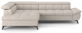 Rozkladacia rohová sedacia súprava L MARANO ľavá béžová
