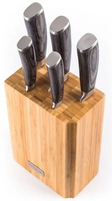 Sada nožov G21 Gourmet Stone 5 ks + bambusový blok 6002238