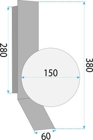 Toolight Toolight, nástenné svietidlo 1xE27, APP1759-1W, zlatá matná-biela, OSW-04346