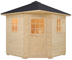 Juskys Vonkajšia sauna Eldur s 8 kW ohrievačom & príslušenstvom