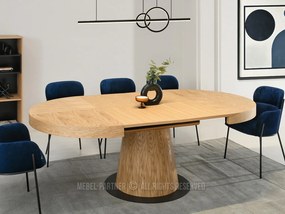 Jedálenský stôl Automoviles (dub + čierna). Akcia -18%. Vlastná spoľahlivá doprava až k Vám domov. 1137084
