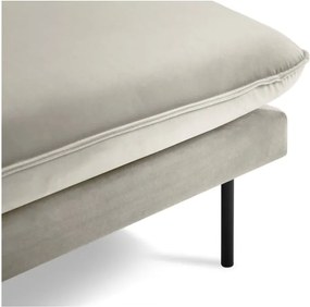 Béžová zamatová leňoška Cosmopolitan Design Vienna, pravý roh