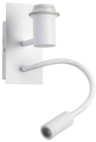 Brilagi - LED Flexibilná nástenná lampa NUBILA 1xE27/25W/230V + LED/3W biela