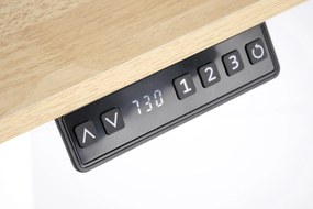 Výškově nastavitelný psací stůl Birka B53 dub craft/černý