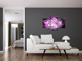 Obraz krásnej fialovej abstrakcie (90x60 cm)