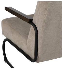 Taupe ženilkové kreslo Industra – Ixia