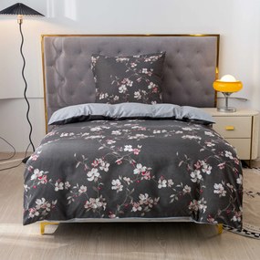 Flanelové obliečky z mikrovlákna BLOSSOM sivé Rozmer obliečky: 70 x 90 cm | 140 x 200 cm