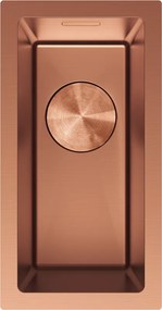 Mexen Trixo, 1-komorový nerezový drez 230 x 440 mm, brúsená meď, 6411221000-65