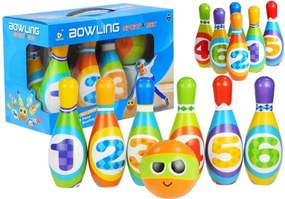 LEAN TOYS Bowlingové kolky s číslami pre batoľatá