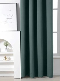 Tyrkysový záves OXFORD 140x250 cm Zavesenie: Kovové krúžky