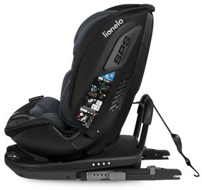 Lionelo - Autosedačka s otočnou základňou BASTIAAN i-Size 40-150 cm Grey Stone