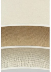 Duolla - LED Stropné svietidlo LUNETA LED/26W/230V pr. 60 cm 4000K krémová/hnedá