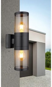 Globo 32014-2BS - Vonkajšie nástenné svietidlo XELOO 2xE27/60W/230V IP44