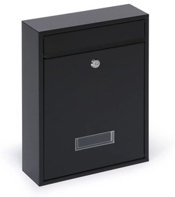 Poštová schránka pre zostavy, 350 x 260 x 80 mm, čierna