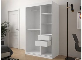 Posuvná skriňa Ratintu 1 120 cm, zásuvka: áno, Farby: dub artisan / dub artisan + čierna