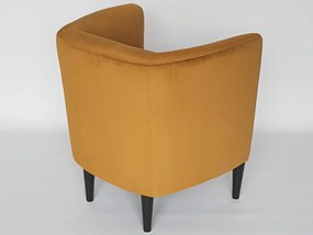 Kreslo Navara, horčicová žltá látka