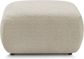 Béžová podnožka z textílie buklé Montaigne – Bobochic Paris