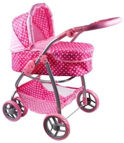 BABY MIX Multifunkčný kočík pre bábiky Baby Mix Jasmínka svetlo ružový