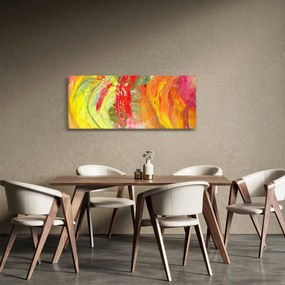 Obraz abstrakcie - maľba (120x50 cm)