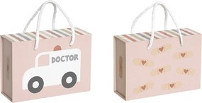 Lekársky kufrík pre deti ružový